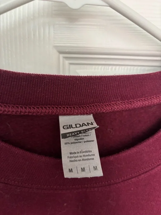 Gildan Maroon Crewneck Sweatshirt - Picture 2 of 2